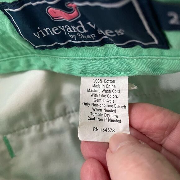 Vineyard Vines Sea Glass Green 8.5” Inseam Shorts 28 - Picture 6 of 6